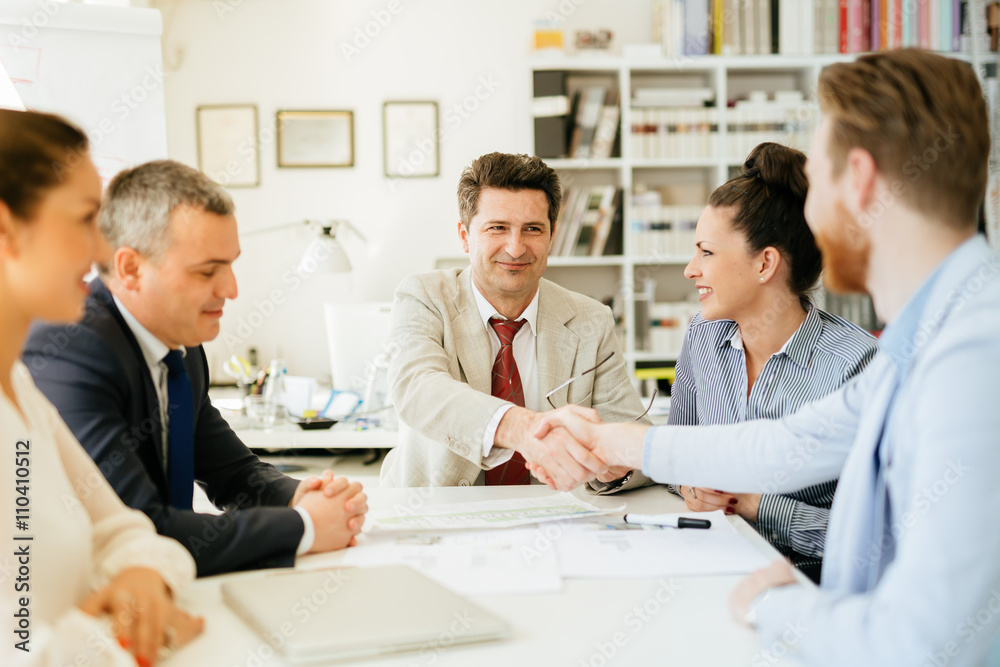 Fototapeta premium Business people working in office