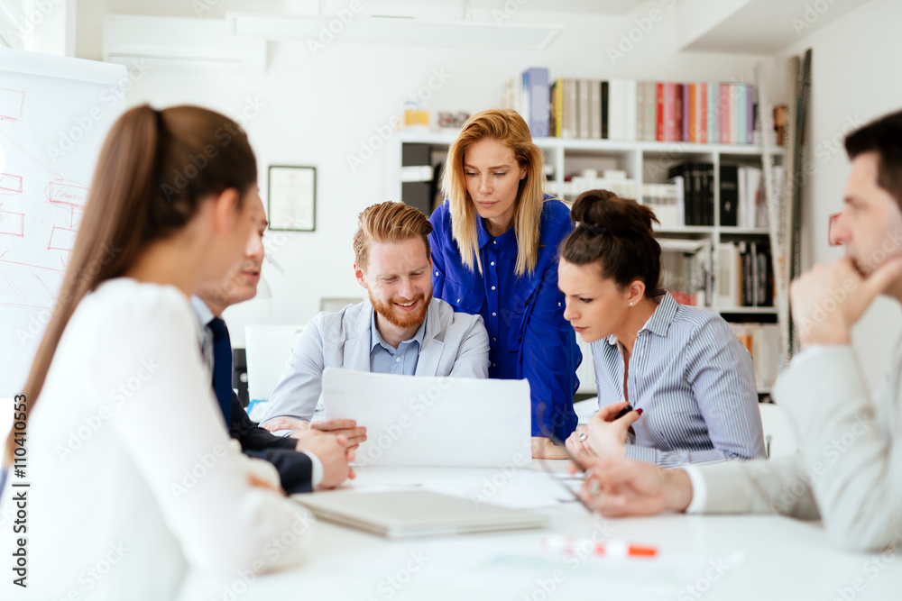 Business people working in office Business people working in office