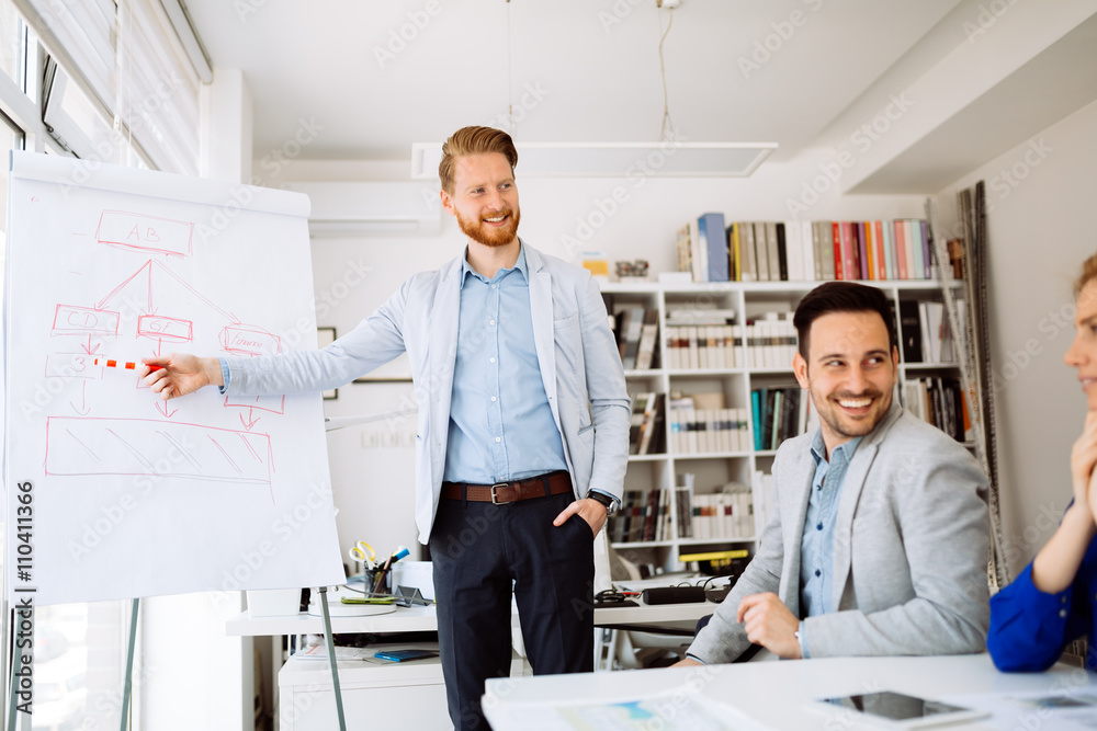 Obraz premium Business people in office