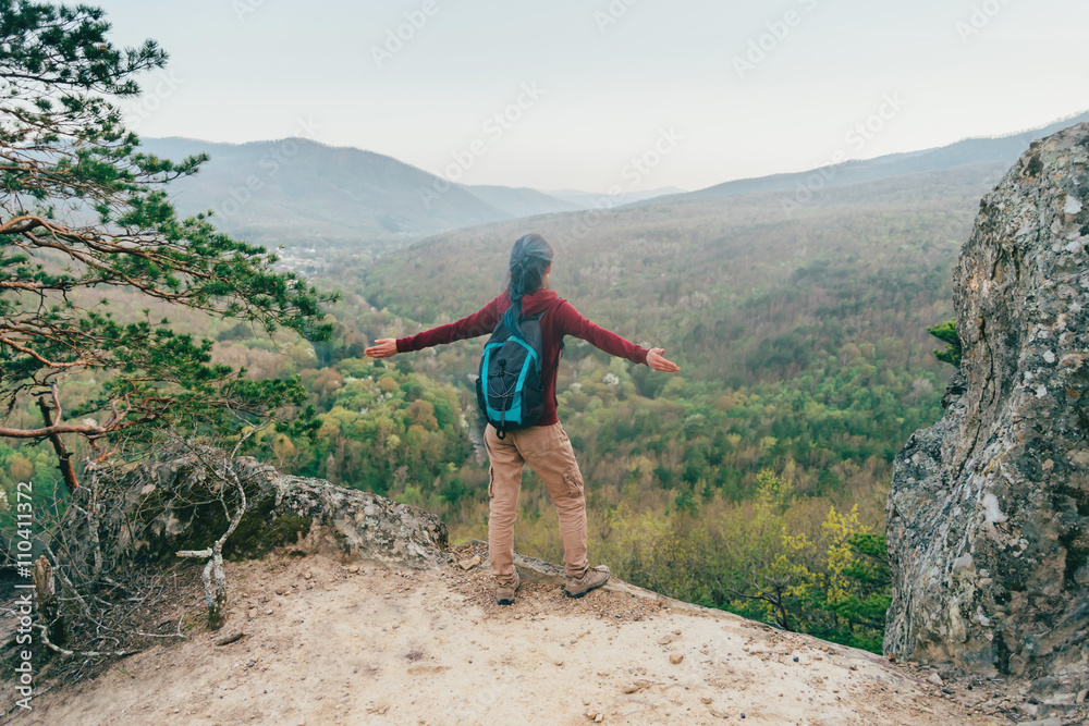 Hiker in the mountains