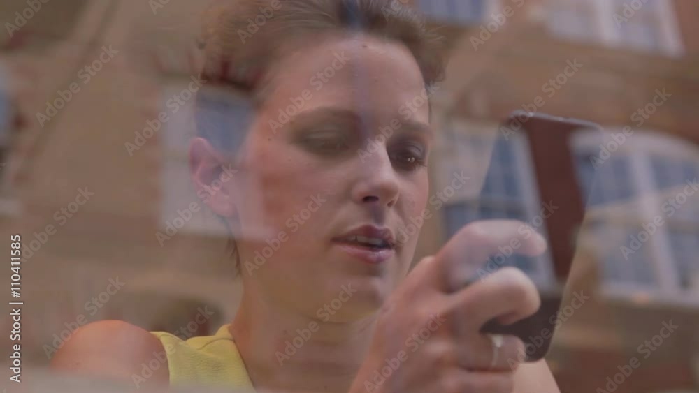Woman using mobile phone