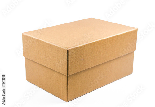 present cardboard box isolated on white background © bookzaa