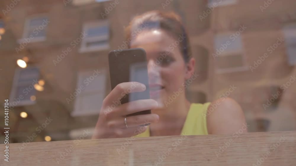 Woman using mobile phone