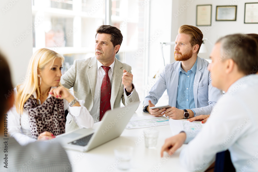 Fototapeta premium Succeful business partners brainstormin