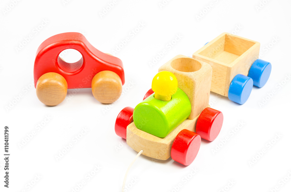 Fototapeta premium wooden toy train