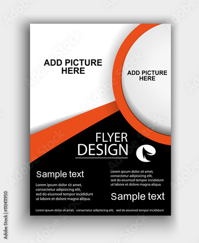 Brochure Design - Flyer Template Vector photo