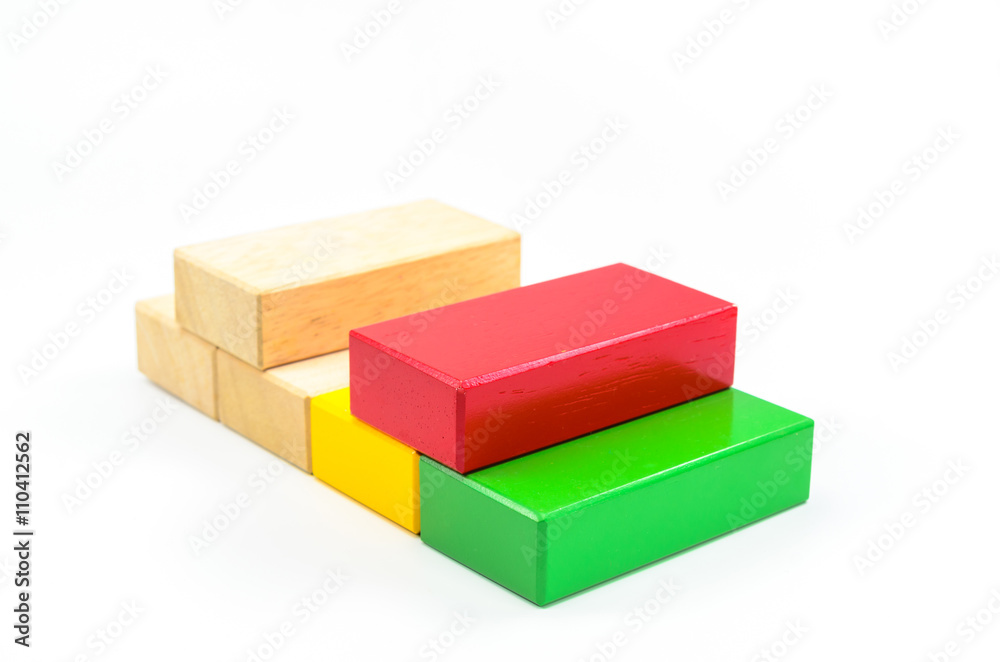 Obraz premium color wooden blocks