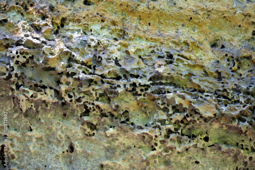Hintergrund Struktur Sandstein erodiert im Elbsandsteingebirge