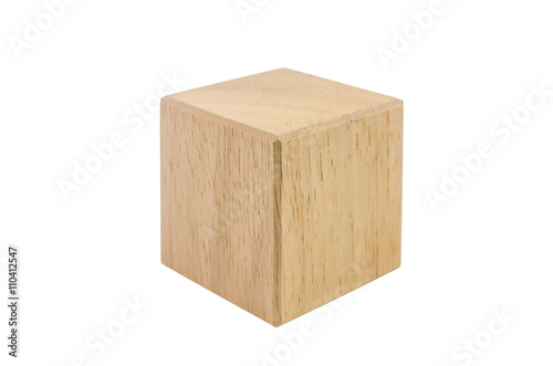 wooden cube block