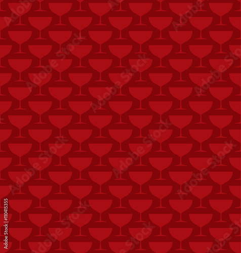 red cocktail glass vector illustration