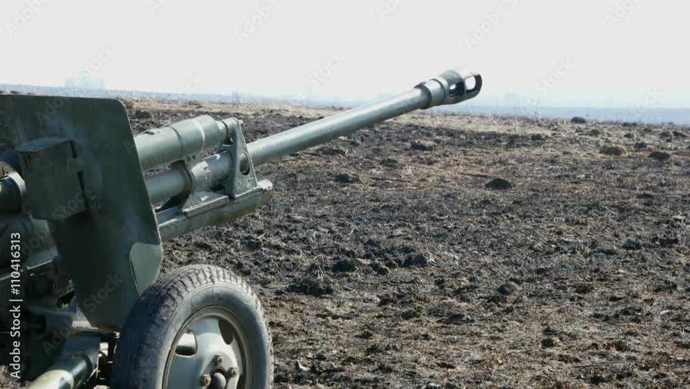 The artillery took aim and fired.