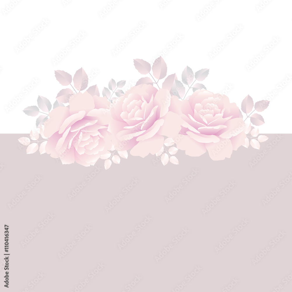 pale rose boquete vector illustration pale rose boquete vector illustration