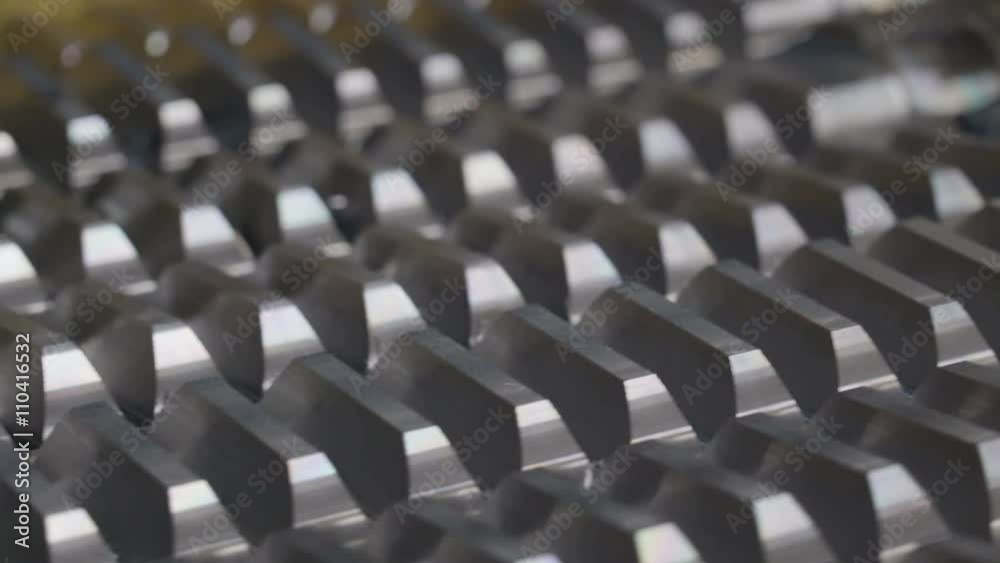 The milled metal tubes on the box. These are the products after the milling process The milled metal tubes on the box. These are the products after the milling process