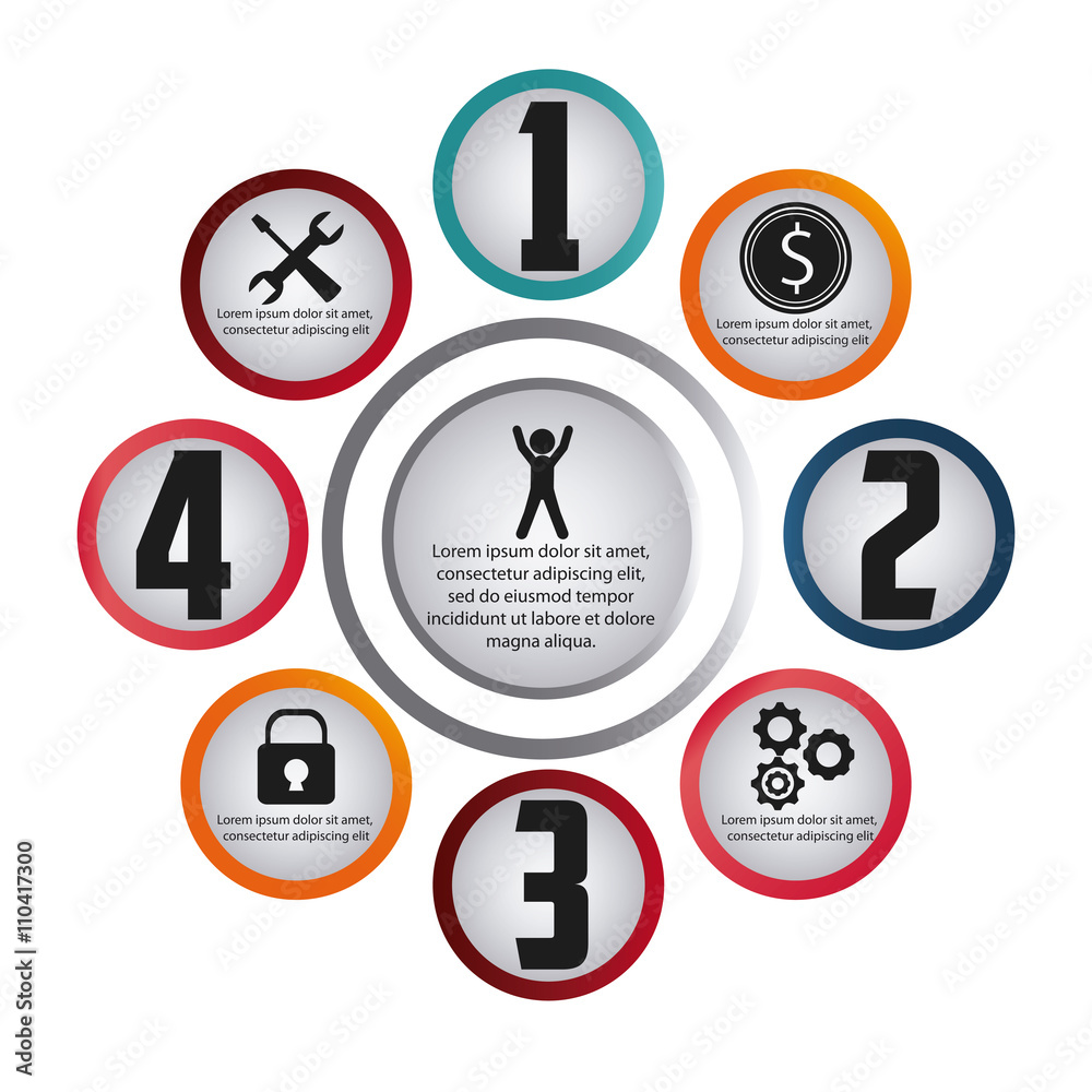 Infographic design. Data concept. Colorful illustration