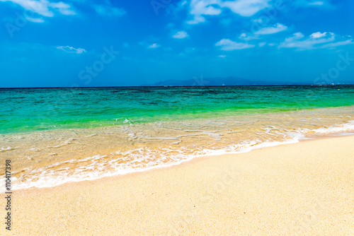 Beach, sea, landscape. Okinawa, Japan, Asia. 