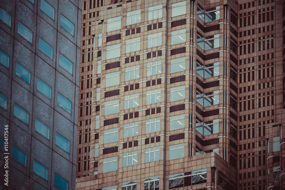 Fototapeta premium Abstract Office building windows background