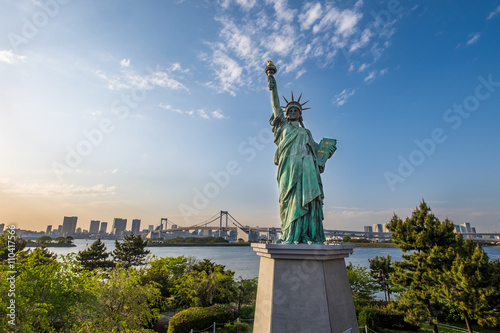 Statue of liberty in Odaiba, Tokyo photo
