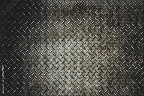 Rusty steel diamond plate texture photo