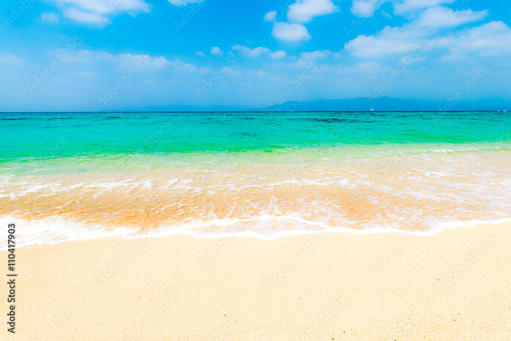 Beach, sea, landscape. Okinawa, Japan, Asia.