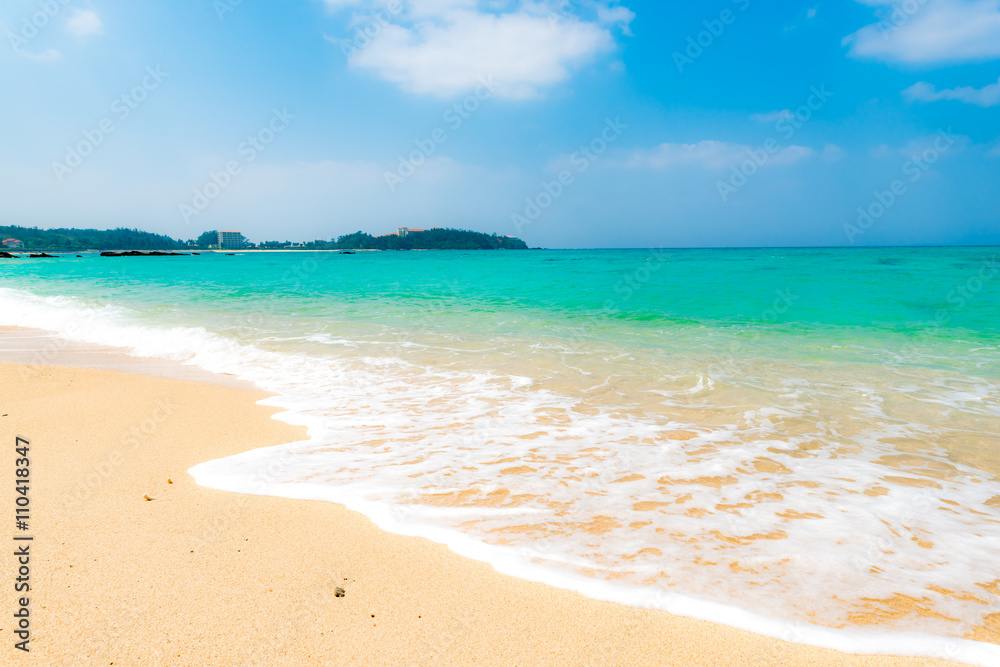 Beach, sea, landscape. Okinawa, Japan, Asia.