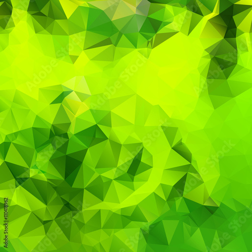 Green triangles. Vector