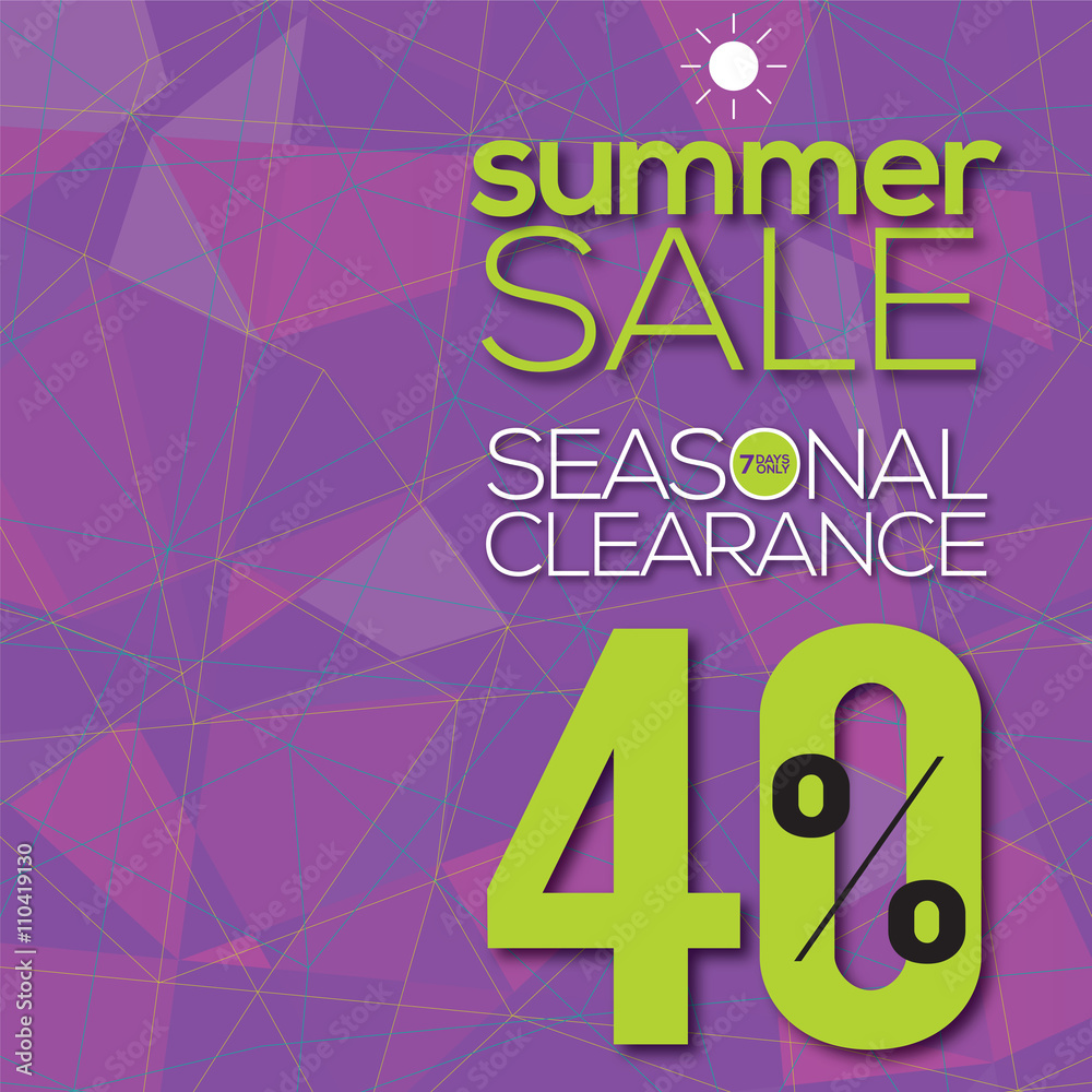Summer Sale Modern Background Vector Illustration. Summer Sale Modern Background Vector Illustration.