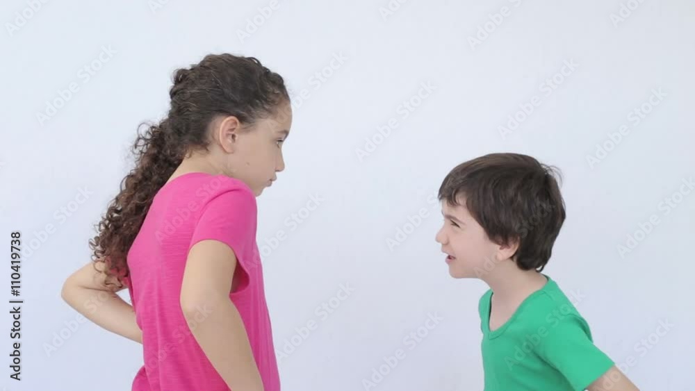 Brother and sister fight Brother and sister fight