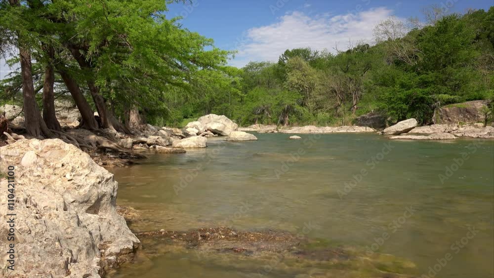 The Pedernales River runs through Pedernales Falls State Park in Texas The Pedernales River runs through Pedernales Falls State Park in Texas
