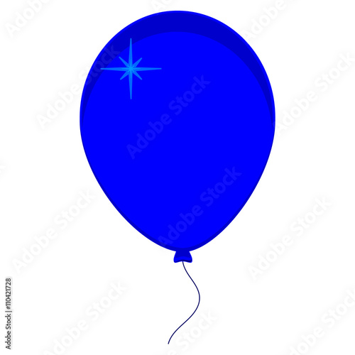 Blue balloon icon