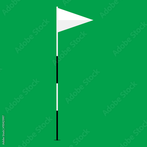 Golf flag vector