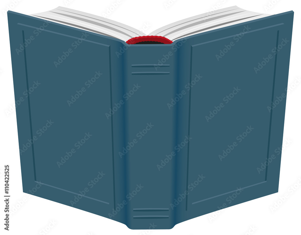 Open hardcover book Open hardcover book
