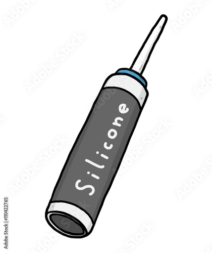 silicone tube / cartoon vector and illustration, hand drawn style, isolated on white background.