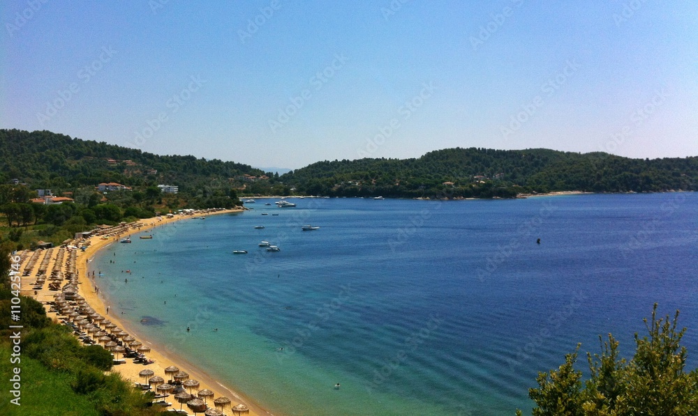 Fototapeta premium Panoramic view of the beach