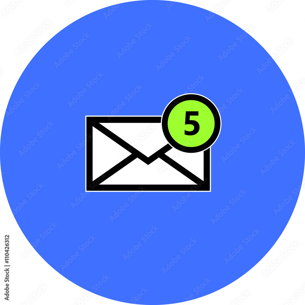 Email symbol letter icon - vector, flat design. Eps 10. Email symbol letter icon - vector, flat design. Eps 10.