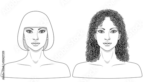 Black and white image of women.