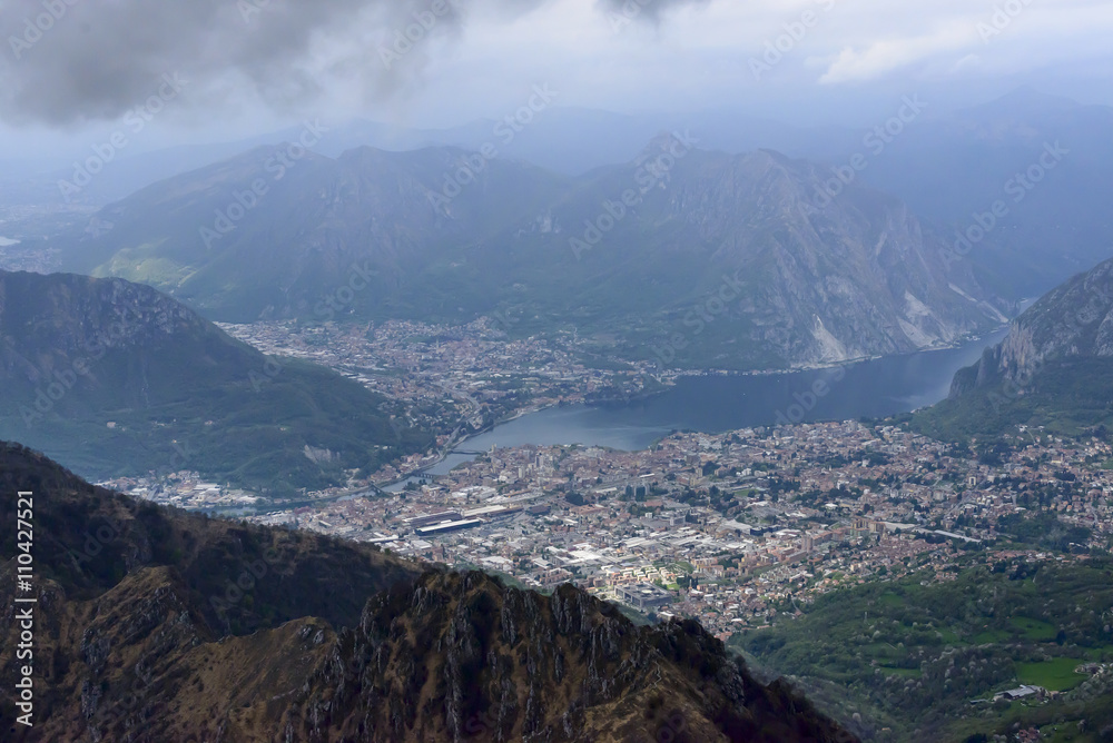 clouds over Lecco, Italy