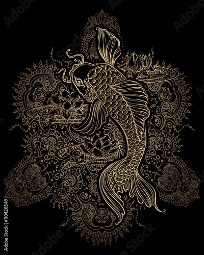 koi carp tatoo 2