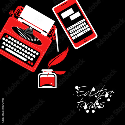 Set of different editor tools.