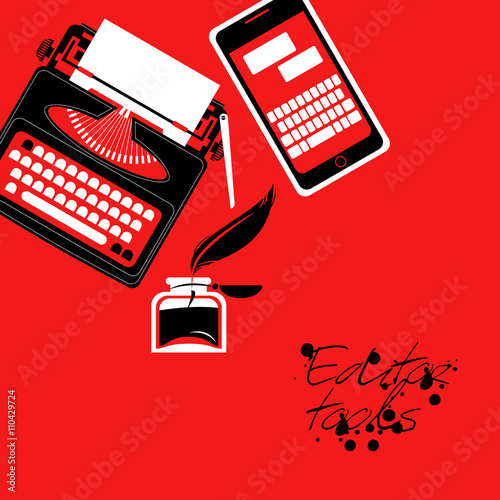 Set of different editor tools.