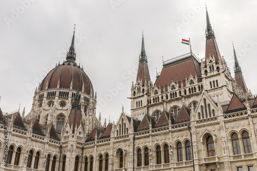 Detail of the parliament building in Budapest