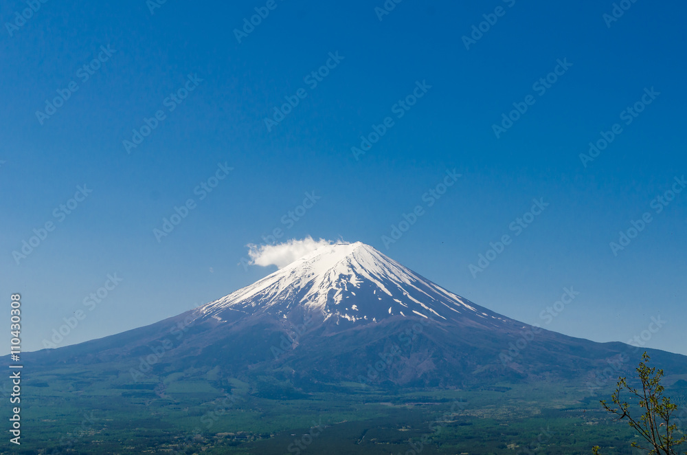 Mount Fuji (Fuji san) in spring