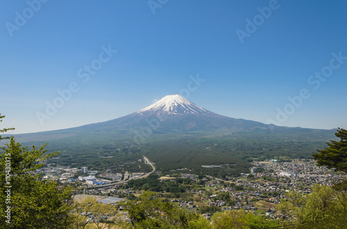 Mount Fuji  Fuji san  in spring