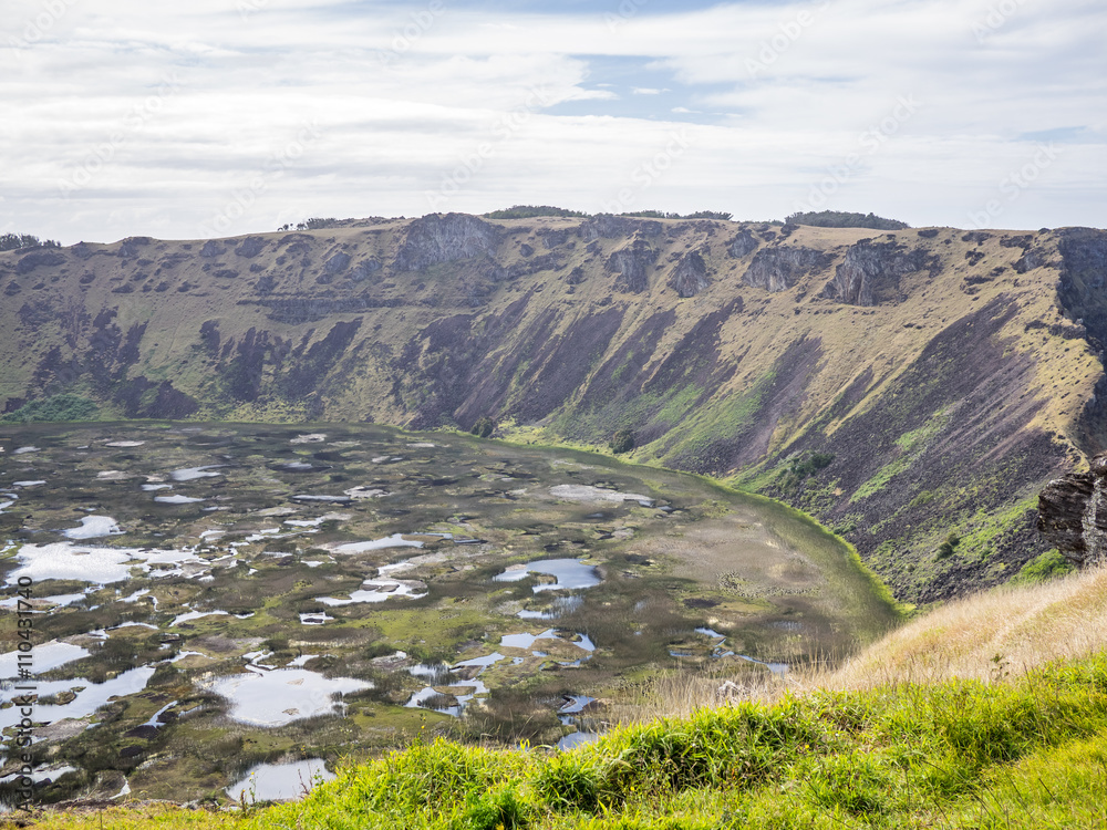 Obraz premium The Ranu Kao Volcano