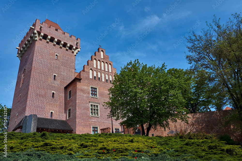 Tower reconstructed royal castle in Poznan