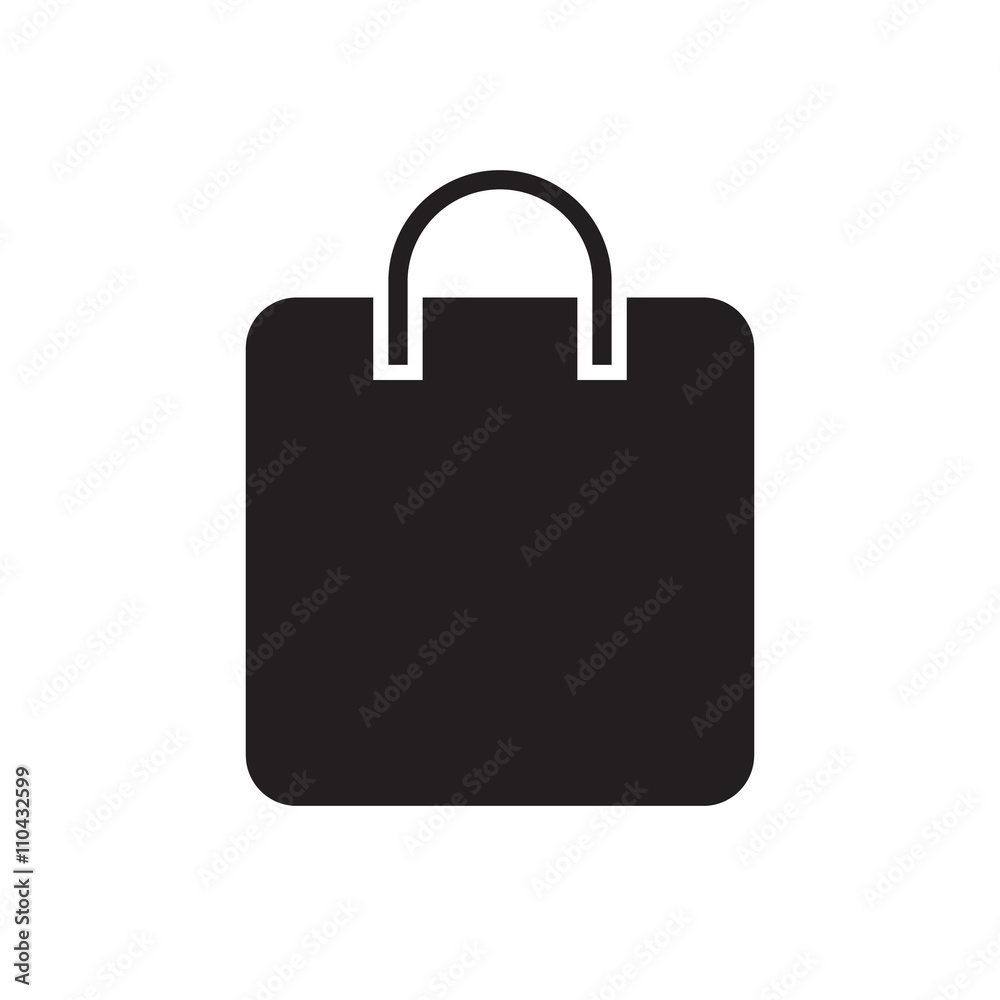 shopping bag icon vector