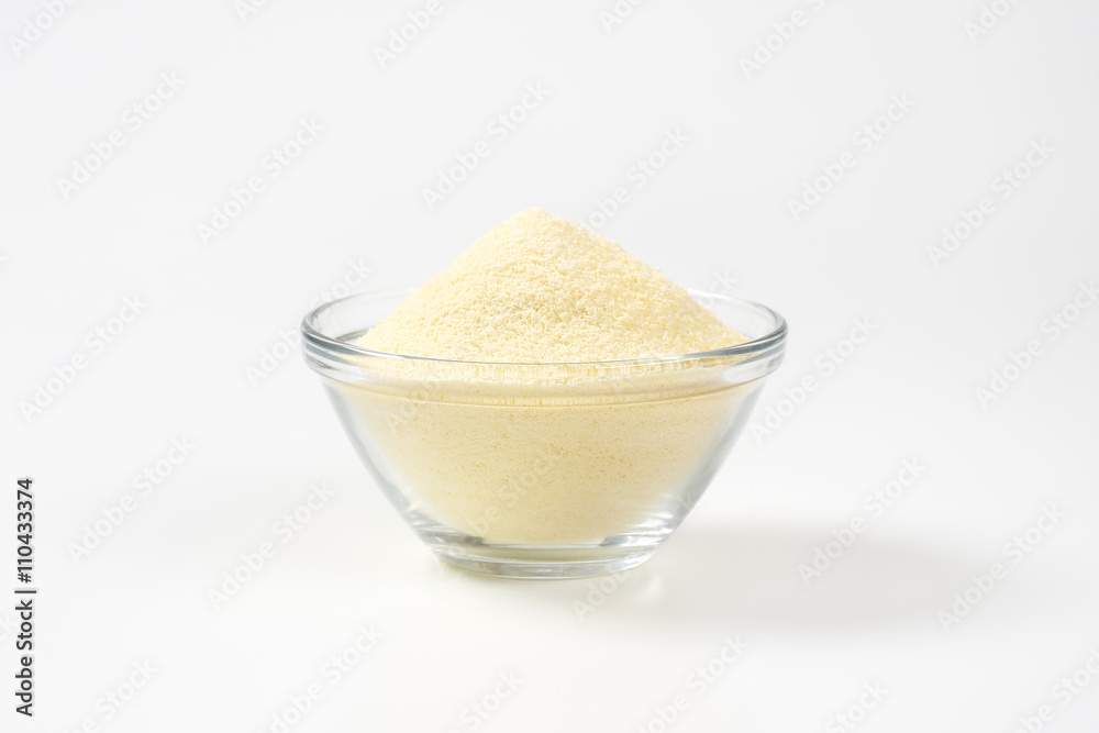Heap of raw semolina Heap of raw semolina