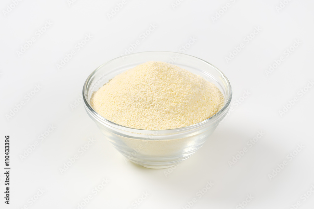 Heap of raw semolina Heap of raw semolina