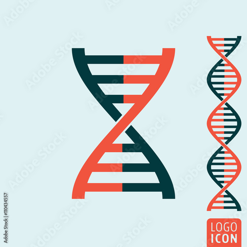 Dna icon isolated