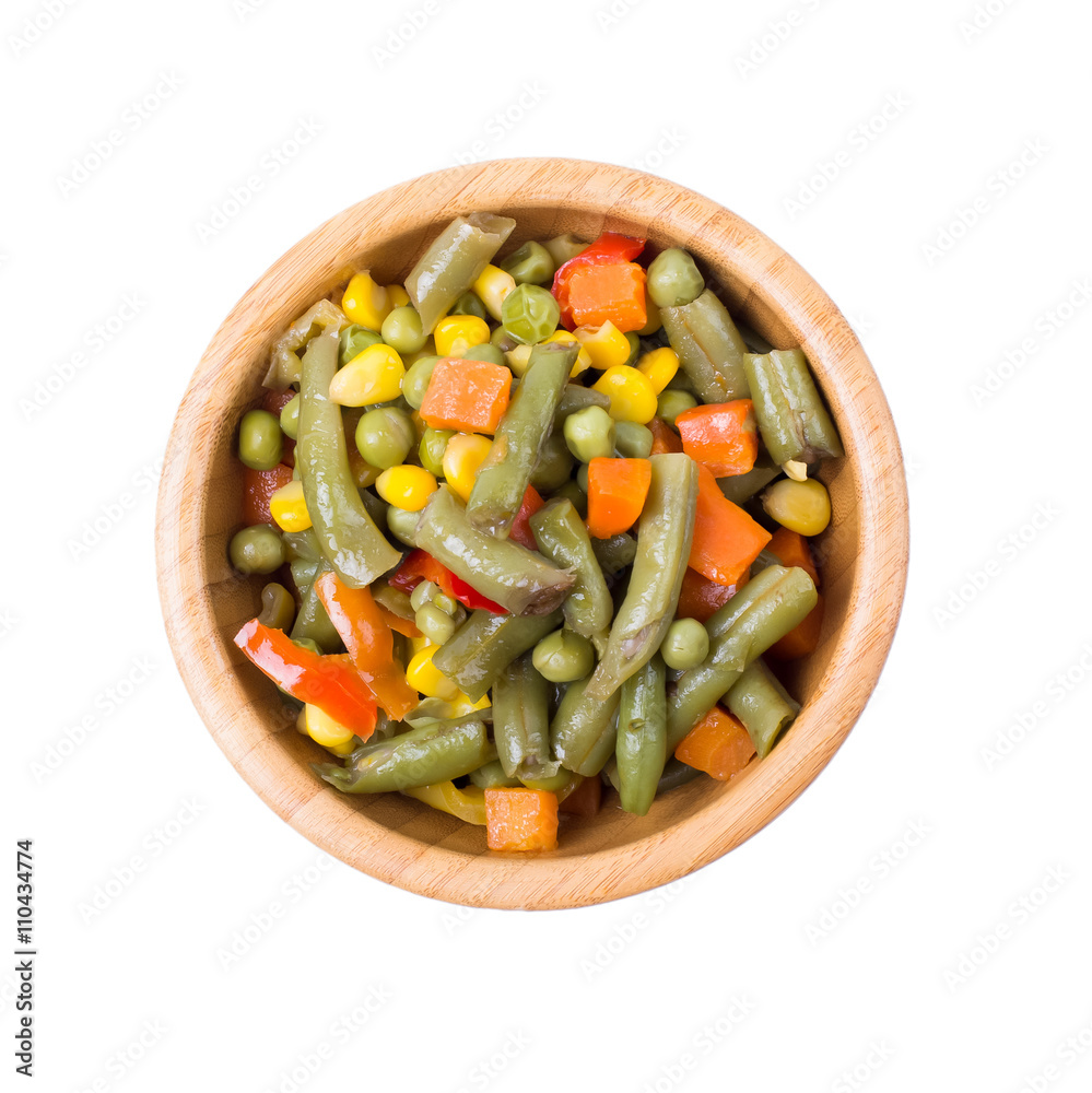 Mixed vegetables in a bowl on