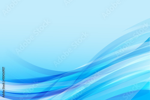 Abstract background light blue curve and wave element vector ill